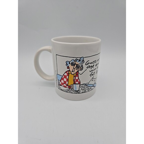 Hallmark Shoebox Maxine Coffee Mug "Guess My Age And Win A Fat Lip" 12oz - Picture 1 of 8